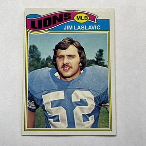 Tarjeta de fútbol americano 1977 Topps Jim Laslavic Detroit Lions #318 - Imagen 1 de 2