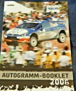 AUTOGRAPH OMV ADAC RALLYE RALLY STEPHANE SARRAZIN SIGNED 2006 SUBARU - Picture 1 of 2