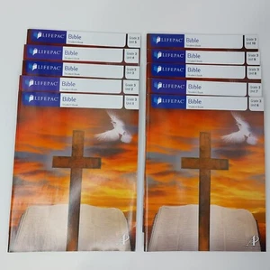 ALPHA OMEGA Lifepac Bible Set Grade 3 - 1 Full Set of Student Workbooks - Foto 1 di 6