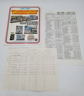 LIFE-LIKE 1979 LANDSCAPING, TRAINS & ACCESSORIES DEALER CATALOG - W/PRICE SHEETS - Image 1 of 4