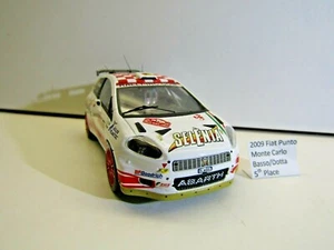 IXO 1:43 Scale Die-cast 2009 Fiat Abarth Punto Monte Carlo Basso / Dotta 5th Pos - Picture 1 of 6