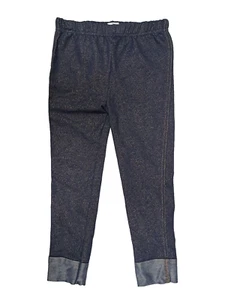 LITTLE LASS Girls Youth Blue Sparkle JEGGINGS Jean Leggings Size 6 - Picture 1 of 1