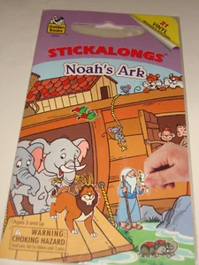 Vintage NOAH'S ARK Golden Book AUFKLEBER von UNISET wiederverwendbare Vinyl-Aufkleber - Bild 1 von 3