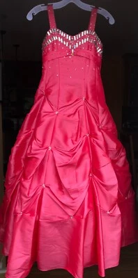 Tiffany Princess Designs Girls Cherry Red Pageant Ball Gown Dress Size 10 - Image 1 of 4
