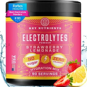 KEY NUTRIENTS Multivitamin Electrolytes Powder No Sugar - Juicy Raspberry Pos... - Picture 1 of 6