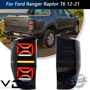 LED Tail Lights For Ford Ranger Raptor PX Wildtrak T6 XL XLT 2012-2021 Rear Lamp - Picture 1 of 15