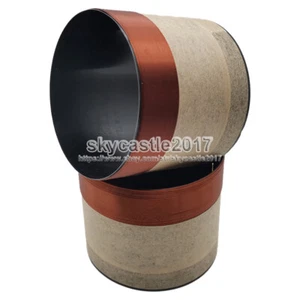 2 piezas 76 mm BASV Negro Aluminio Woofer Bobina de Voz Altavoz Unidad de Sonido Bajo Reparación - Imagen 1 de 7