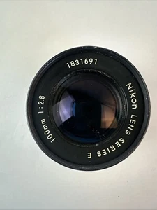 Nikon E series 100mm f2.8 Ai-s Manual Focus Lens prime for portrait FM - Picture 1 of 8