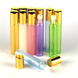 Wholesale 3ml-10ml Pearized Mass Color Glass Essential Oil Roller Bottle w/ Ball - Picture 1 of 12