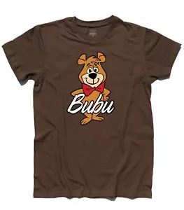 Herren T-Shirt Bubu der Freund des Bären Yoghi Bear Yogi Boo Boo RANGER SMITH Cartoon - Bild 1 von 8