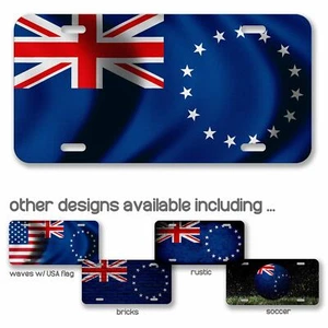 High Grade Aluminum License Plate - Flag of Cook Islands - Many Options - Picture 1 of 10