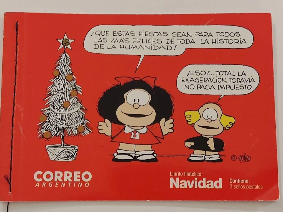 Argentina 2017 Booklet Carnet Comic Mafalda navidad Christmas MNH - Image 1 of 4