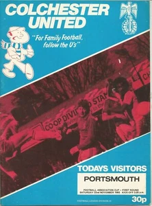 Football Programme - Colchester United v Portsmouth - FA Cup - 22/11/1980 - Picture 1 of 1