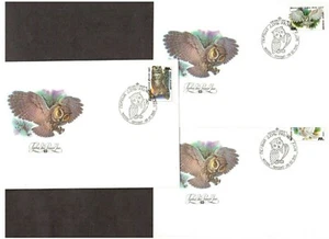 3 FDC Full set 1989 RUSSIA Stamps # 5871-5873 Owls - Picture 1 of 1