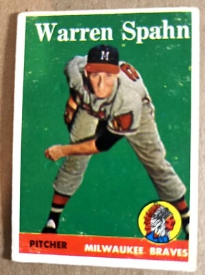 1958 Topps Warren Spahn 270 Foto 1 de 2
