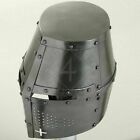 Larp Medieval Helmet Great Helmet Knight Templar Crusader Steel Helmet