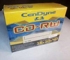 New & Sealed Vintage NOS CenDyne CDICD00087 16x10x40 Internal PC IDE CD-RW Drive - Foto 1 di 10