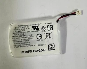 361-00097-00 ASDB402334-P1 Batterie neuve d'origine 255mAh 3.8V pour Garmin Fenix 5 - Photo 1 sur 1