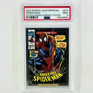 2024 Marvel Masterpieces '92 Variant Cover Spider-Man #87-V PSA 9 - Picture 1 of 3