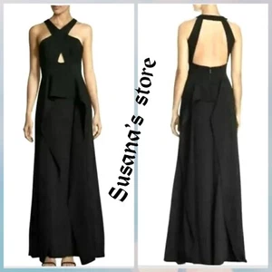 NWT BCBG MAXAZRIA SIZE 6 BRYLEIGH CRISSCROSS HALTER GOWN MAXI DRESS $368 - Picture 1 of 7