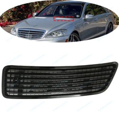 Cubierta de rejilla de ventilación del capó izquierdo negro brillante para Mercedes Benz S W221 CL W216 R W251 Foto 1 de 4