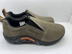Merrell Jungle Moc Kids Youth Suede Shoes Sz 1.5W Gunsmoke J95635 - Picture 1 of 7