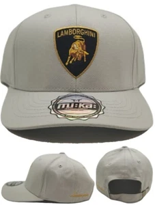 Lamborghini New MUKA Car Lambo Italian Sports Cars Gray Era Strapback Hat Cap - Picture 1 of 8