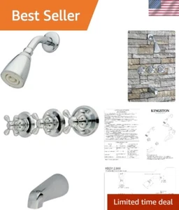 Durable Brass Tub & Shower Faucet with Polished Chrome Finish - 2.0 GPM Flow - Picture 1 of 6