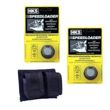 2 Packung HKS 7-shot Speedloader 357 Magnum Für 587-A mit Doppelt Gürteltasche