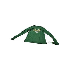 Green Bay Packers Boy Youth XL(18-20) Long Sleeve Tshirt Green & Gold NEW! - Picture 1 of 4
