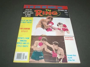 1978 NOVEMBER THE RING MAGAZINE- VORASINGH, ESTABA, FERNANDEZ, ARGUELLO -SP 5342 - Picture 1 of 2