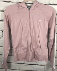 Giacca Nike donna taglia S rosa/bianco manica lunga con cappuccio e zip - Foto 1 di 6