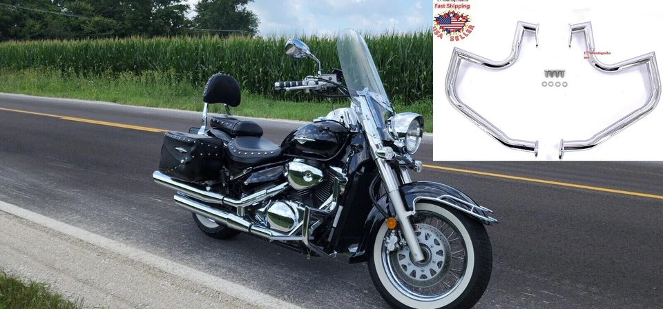 Suzuki VL800 Intruder Volusia C50 M50 Crash Engine Guard Highway Freeway Bar 25 - Image 1 of 4