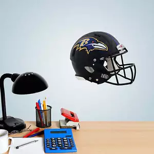 Baltimore Ravens Helm Vinyl Fathead Wandgrafik 11" x 9" Poster Aufkleber - Bild 1 von 1