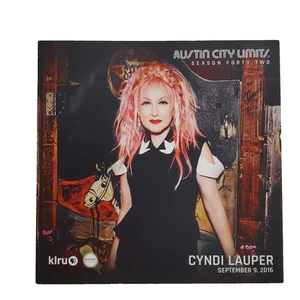 Cyndi Lauper Program For Austin City Limits TV Show Concert Taping 9/9/2016 KLRU - Picture 1 of 5