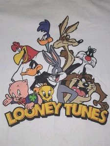 Vintage VTG Looney Tunes T-Shirt Size M 90’s Warner Bros Delta Pro Weight - Picture 1 of 4