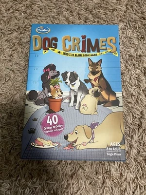 Dog Crimes Logic Puzzle Game – ThinkFun – Complete Brain Teaser Mystery Game - Image 1 of 3