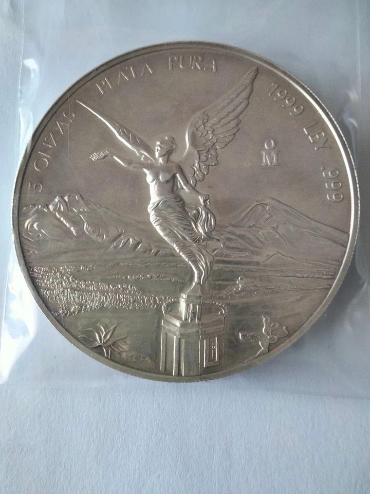 Messico 1999 - 5 once argento puro " Libertà " - Immagine 1 di 4