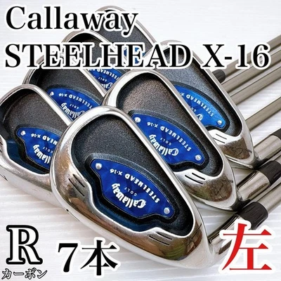 Lefty Callaway Steelhead X-16 Irons #4-9,Pw(7Clubs)/GBB SYSTEM 60/Flex:Regular - Image 1 of 4
