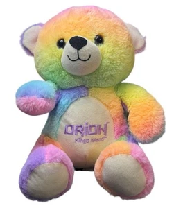 Kings Island Orion Roller Coaster Rainbow Stuffed Bear 11” Plush Peek-A-Boo Toys - Picture 1 of 8