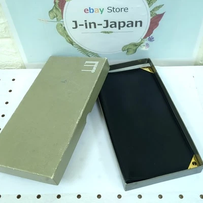 Cartera larga dunhill London de cuero plegable negra hecha en Italia para... - Imagen 1 de 4