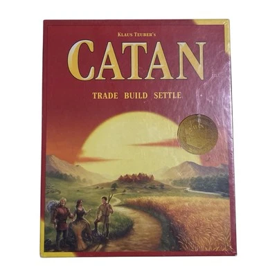 Klaus Teuber's Catan Trade Build Settle 棋盘游戏全新未拆封 — 第 1/4 张图片