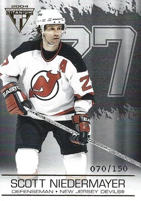 2003-04 Pacific Private Stock Titanium - Scott Niedermayer #62 70/150 NJ Devils - Image 1 of 2