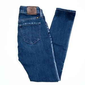 Pantalones de mezclilla Lucky Brand Sasha súper ajustados para mujer 00 24 azul desgastado - Imagen 1 de 10