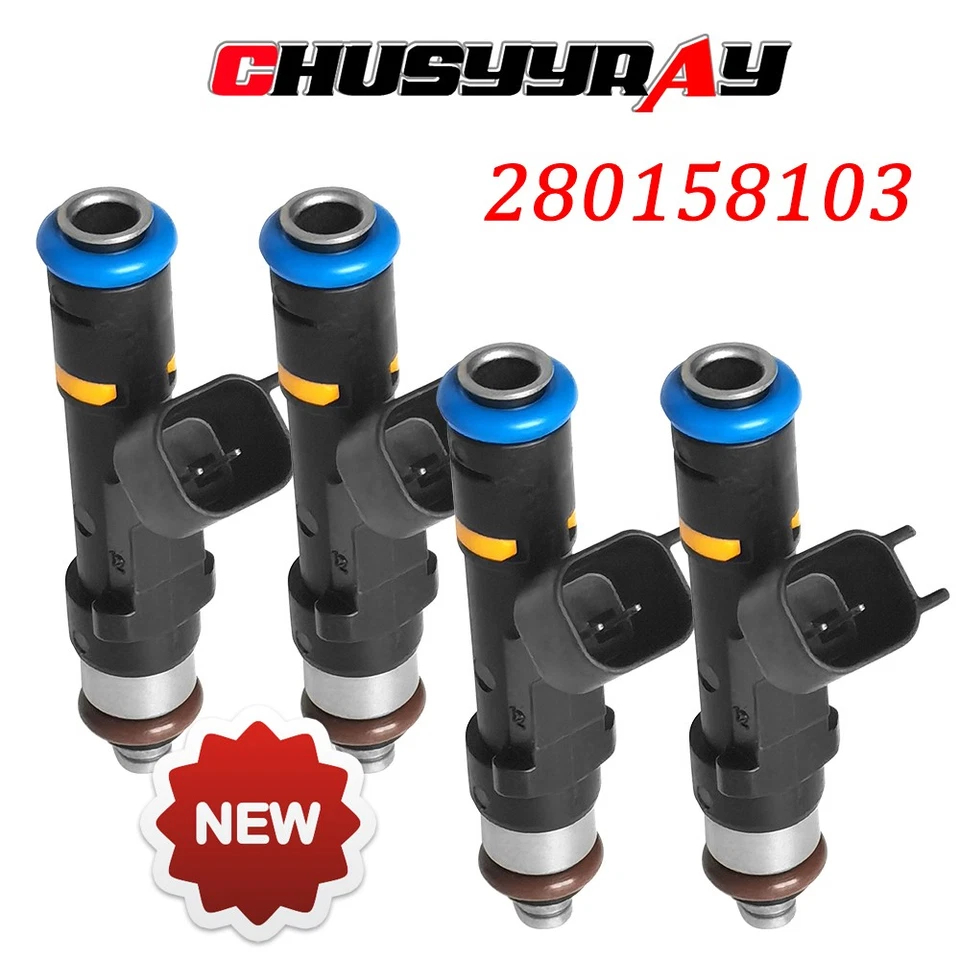 Juego de 4 inyectores de combustible 0280158103 2006-2012 Mazda 3 6M8G-BA Foto 1 de 4