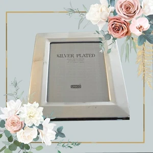 Silverplated Photo Frame 5x7   Unico Lacquer Coated Wedding Anniversary Holiday  - Picture 1 of 2
