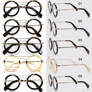 44mm Women Eyeglasses Frames Men Round Eyewear Vintage Glasses Frame Spectacles - Picture 1 of 15