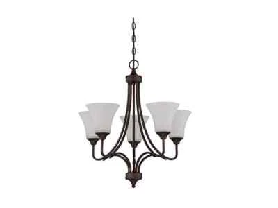 Sunset Lighting 5-Light Darby Chandelier 100W Provincial Bronze - F18055-64 - Image 1 of 4