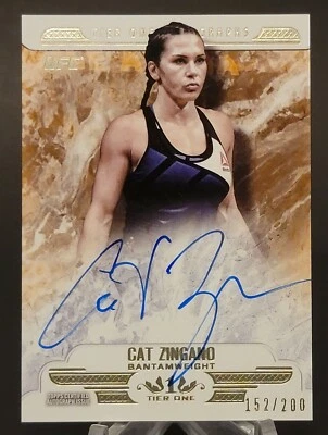 2017 Topps UFC Knockout Tier One Autographs #T1A-CZ Cat Zingano 152/200 - Image 1 of 2