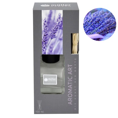 Premium Raumduft Diffuser im Flakon - 8 Rattanstäbchen, 100 ml | Duftöl | Aroma - Bild 1 von 4